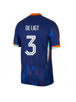 Niederlande Matthijs de Ligt #3 Auswärtstrikot EM 2024 Kurzarm